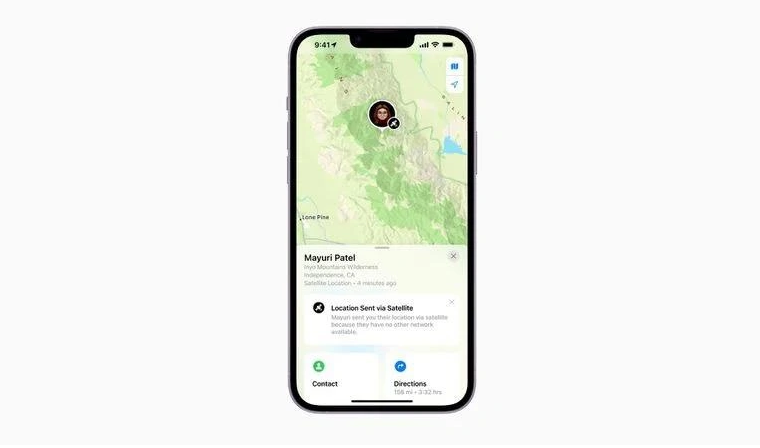 桦南苹果14维修分享iPhone14系列中 FindMy功能通过卫星分享位置方法教程 